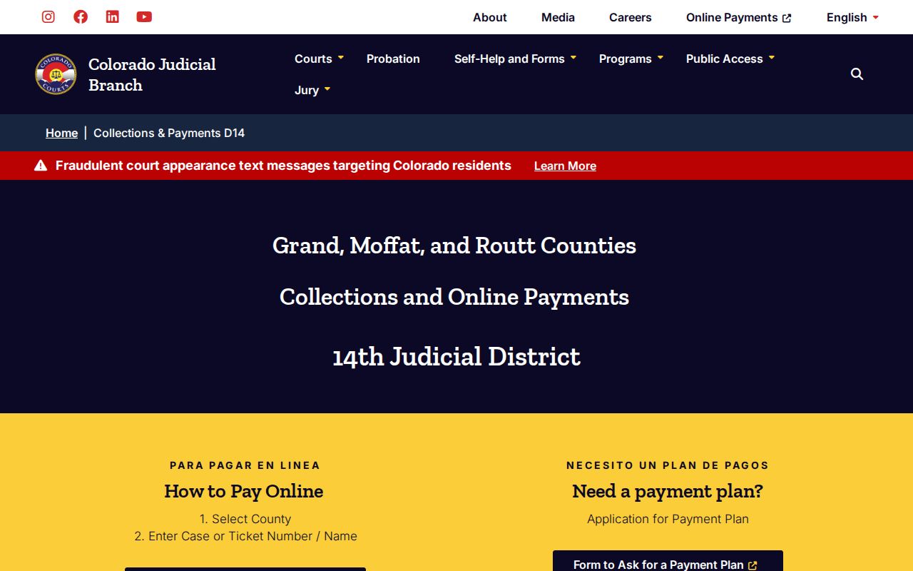 Moffat County court payment and payment plan information